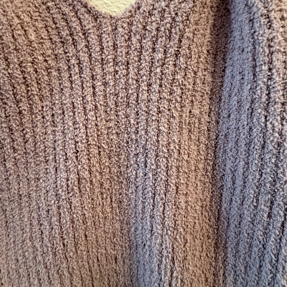 Altar’d State Cozy Mauve Sherpa Knit Tank Top | Size L - Picture 6 of 6